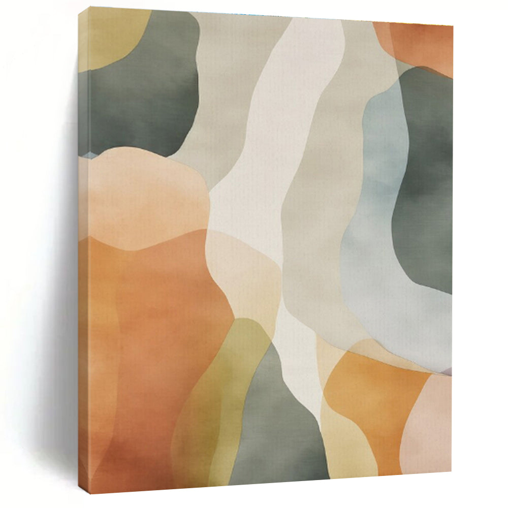Custom Large Colorful Wavy Abstract - Perfect for Playful Kids’ Room & Vibrant Café LargeART0761
