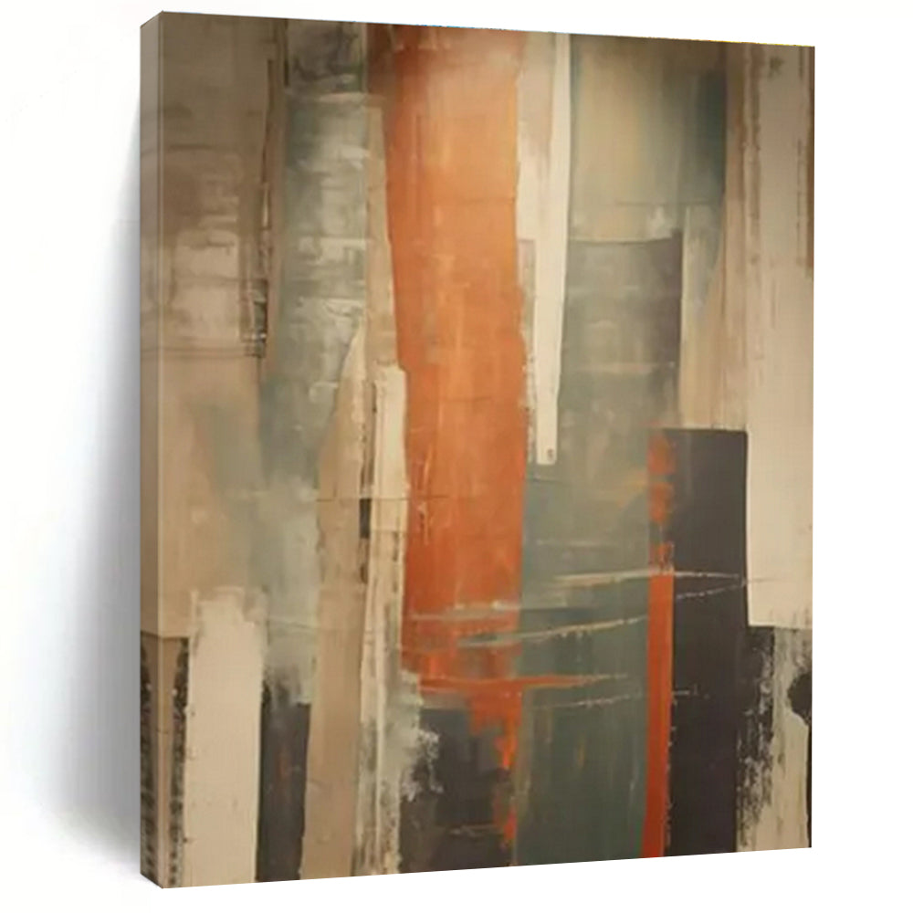 Custom Large - Scale Monochrome Subtle Abstract Art - Perfect for Minimalist Bedroom & Serene Office Space LargeART0813