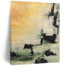 Load image into Gallery viewer, Hand - painted Generous - sized Earth - Toned Abstract Composition Acrylic Art for Rustic Studies LargeART0040
