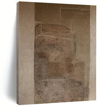 Load image into Gallery viewer, Large - Format Textured Brown - Beige Abstract Art for Rustic Home Office &amp; Cozy Library LargeART0520
