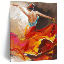 Load image into Gallery viewer, Vivid Abstract Painting, Dynamic Dancer Art for Dance Studio &amp; Spanish - Style Dining Room LargeART2178
