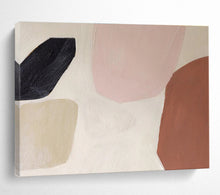 Load image into Gallery viewer, Pastel - Toned Abstract Painting on Canvas: Soft - Shaped Abstraction DKH578
