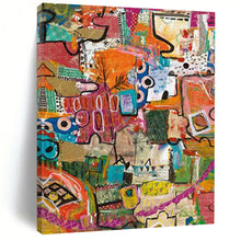 Load image into Gallery viewer, “Color Patch” Mixed bright colors, patchwork - like shapes. DTP293
