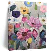 Load image into Gallery viewer, Colorful Floral Abstract Painting, Ideal for Cheerful Dining Room &amp; Feminine Bedroom LargeART2097

