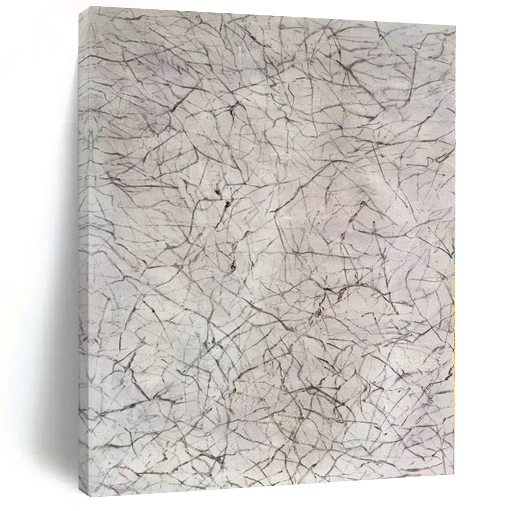 Massive Intricate Gray Lines Acrylic for Minimalist Study & Calming Yoga Studio LargeART0306