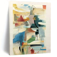 Load image into Gallery viewer, Vibrant Color Block Abstract Acrylic Art - Suited for Art Deco - style Lounge &amp; Creative Kids’ Playroom LargeART0609
