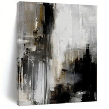 Load image into Gallery viewer, Dark Abstract Drip Art Abstract Canvas Painting, Suited for Industrial Loft &amp; Dramatic Dining Room LargeART1130
