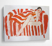 Load image into Gallery viewer, Stylish Reclining Figure Abstract Painting for Mid - Century Living Room &amp; Art Gallery Lounge DKH226
