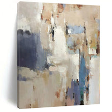 Load image into Gallery viewer, Large - Scale Neutral Tones Abstract Acrylic for Calming Reading Nook &amp; Minimalist Dining Room LargeART0322
