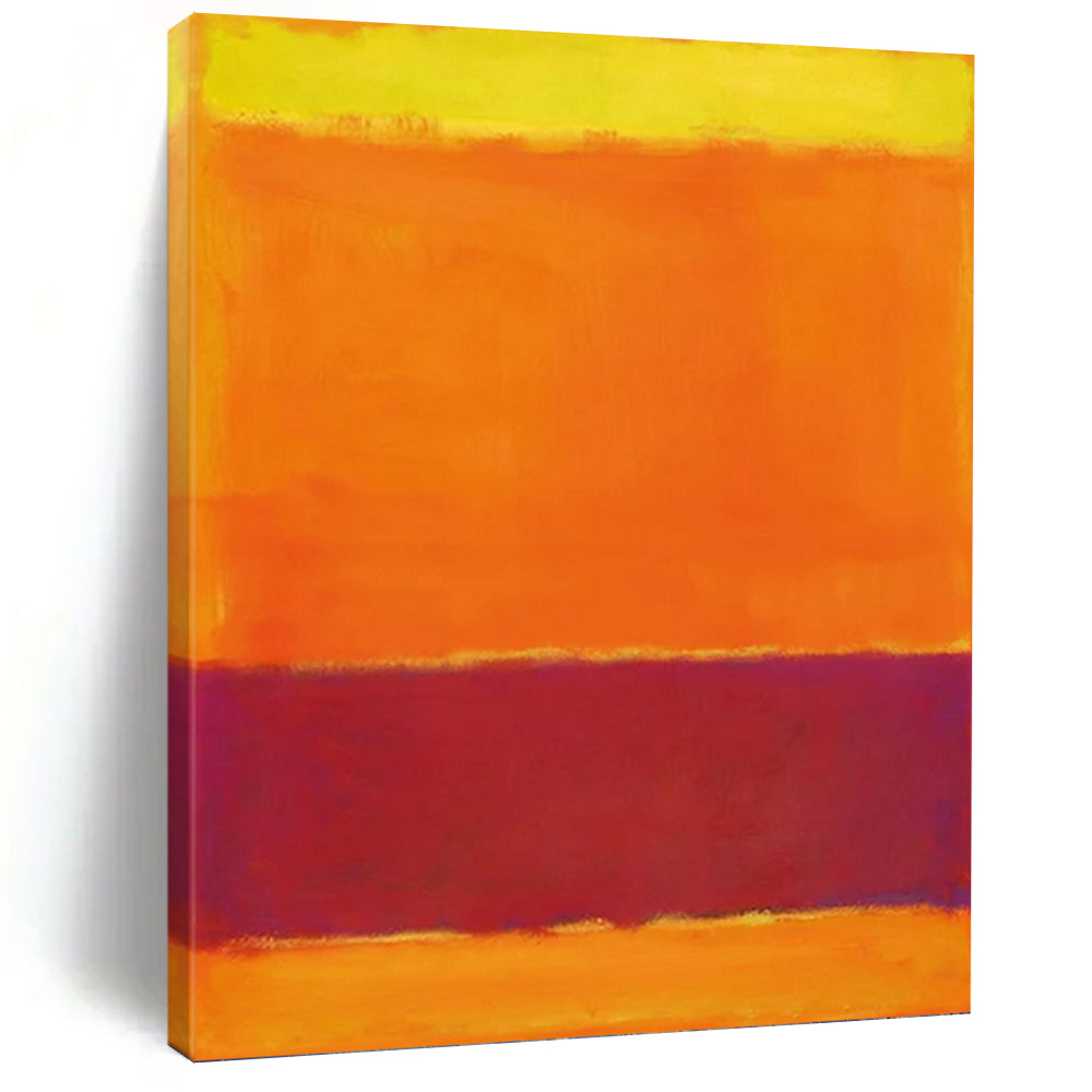 “Yellow, Orange and Purple Color - Field” - Rothko - Inspired Art on Canvas DKH1607
