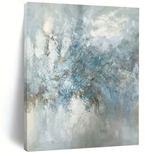 Load image into Gallery viewer, Enormous Light Blue Abstract Bloom Acrylic for Elegant Dining Room LargeART0297
