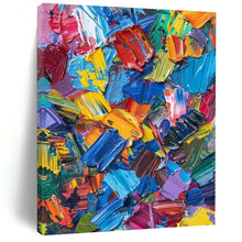 Load image into Gallery viewer, Vibrant Color Palette Knife Art - Perfect for Creative Studio &amp; Lively Restaurant LargeART0685
