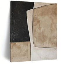 Load image into Gallery viewer, Earthy Tones Geometric Forms Abstract Canvas Painting, Perfect for Bohemian Living Room &amp; Rustic Café LargeART1109
