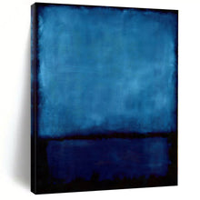 Load image into Gallery viewer, Deep Blue Monolith Abstract Canvas Painting, Perfect for Serene Bedroom &amp; Minimalist Office LargeART1185
