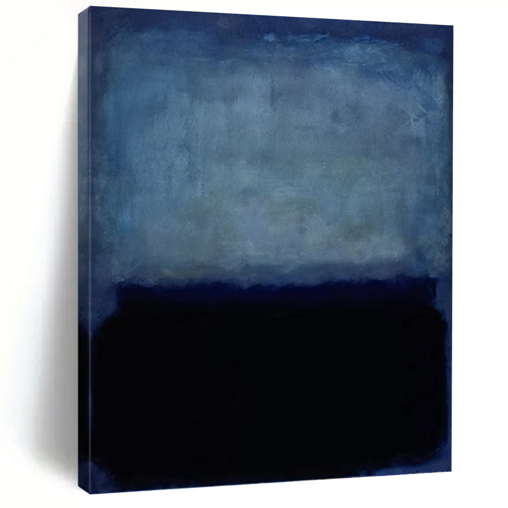 “Blue and Black Color - Field” - Rothko - Inspired Art on Canvas DKH1617