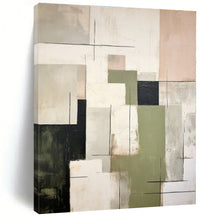 Load image into Gallery viewer, Large - Format Mixed - Tone Geometric Abstract Art for Boutique Café &amp; Home Study LargeART0396
