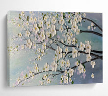 Load image into Gallery viewer, Cherry Blossom “Delicate Blooms” Painting on Canvas, Elegant Floral Art DKH887
