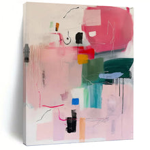 Load image into Gallery viewer, “Pink - Toned Abstract Composition” Abstract Painting on Canvas, Chic Studio Decor DKH998
