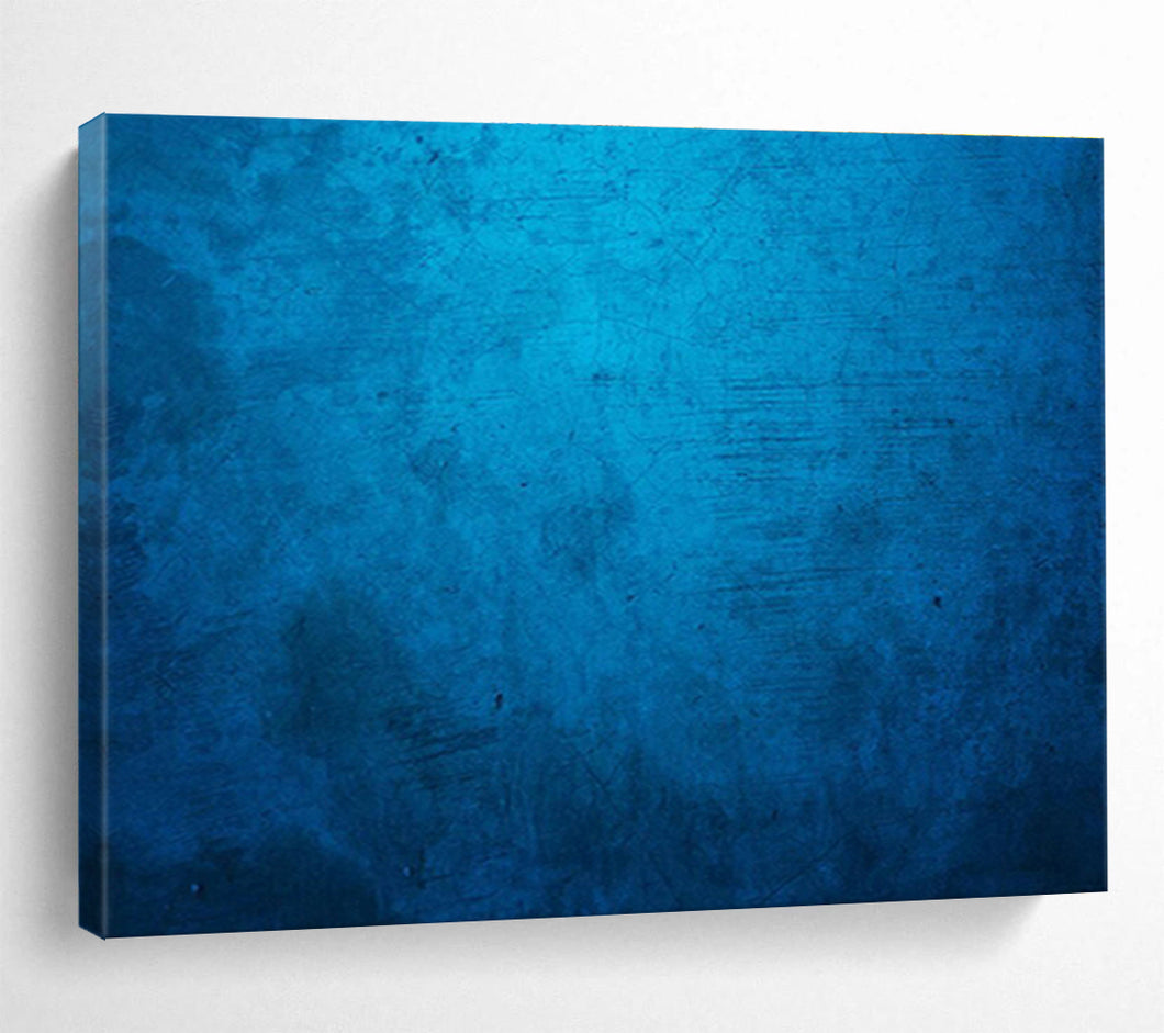 Textured Blue Abstract Painting on Canvas - “Ocean’s Whisper” DKH616
