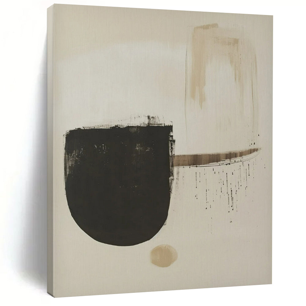 Earthy Tones Abstract Art for Rustic Farmhouse Living Room & Nature - themed Café LargeART0935