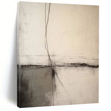 Load image into Gallery viewer, “Crossed Lines” – Thin black lines, soft gray, minimalist geometric forms DTP370
