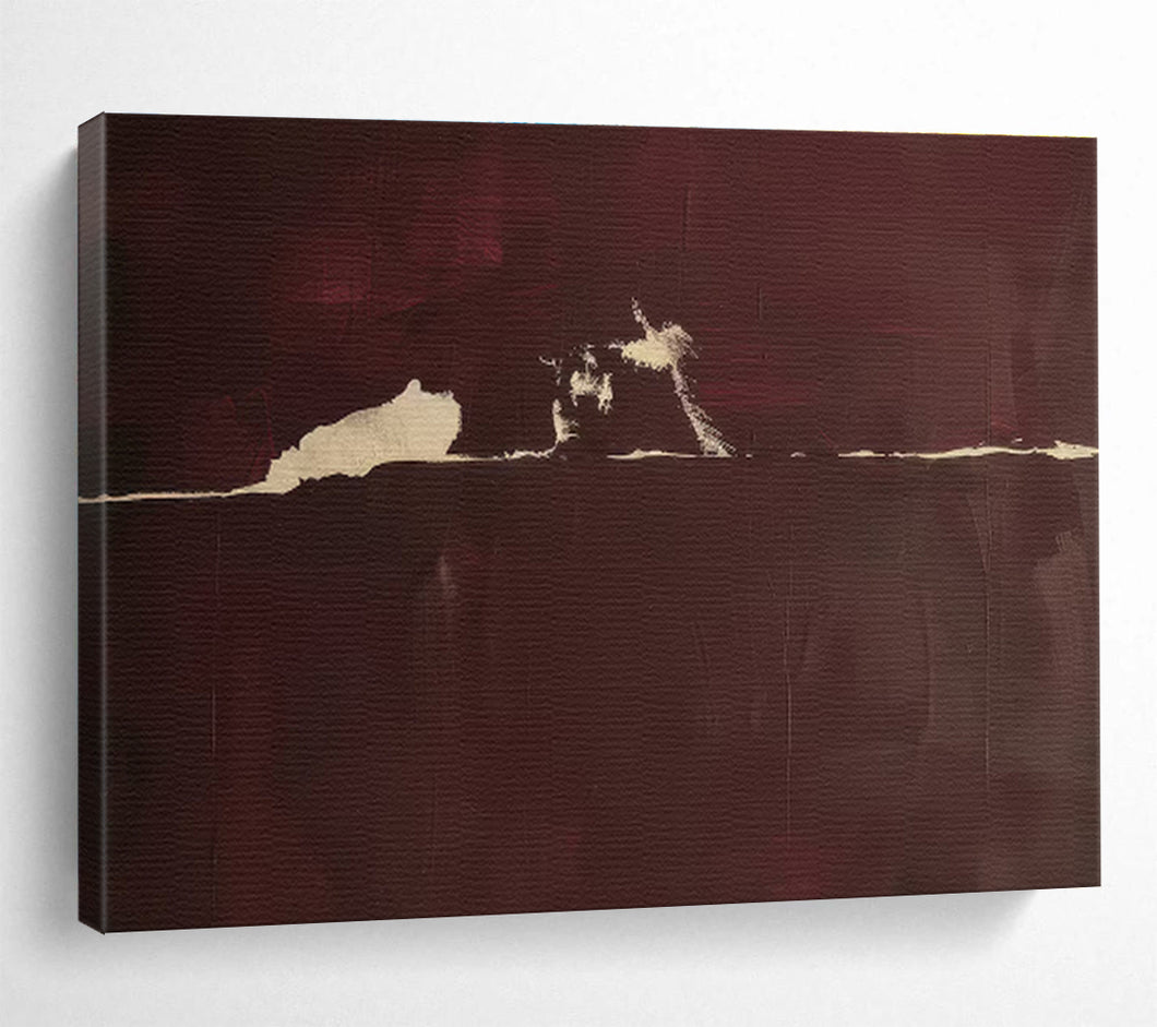 Dark Tones Abstract Painting for Moody Bedroom & Sophisticated Lounge DKH141