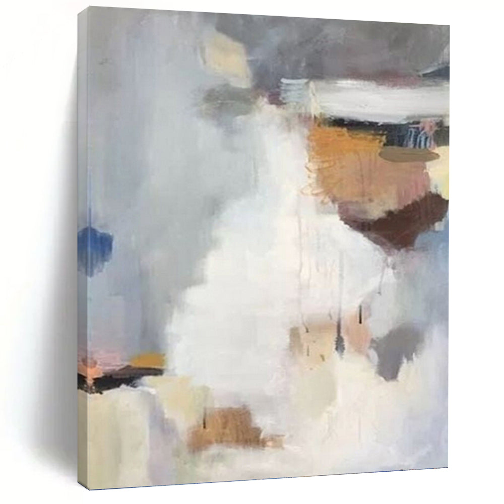 “Softly Blended Tones” Abstract Minimalist Painting on Canvas, Calming Wall Decor DKH956