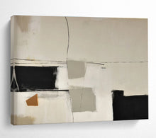 Load image into Gallery viewer, Geometric Neutral Abstract Painting for Mid - Century Home &amp; Art Gallery Corridor DKH248
