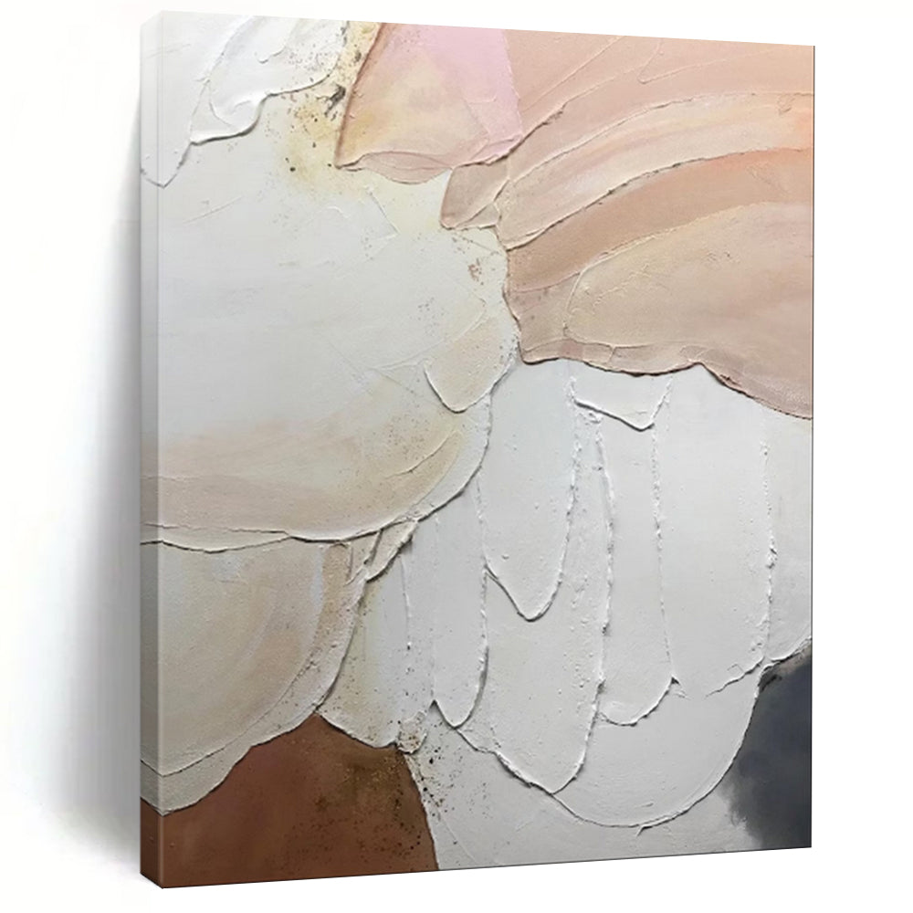 Textured Pastel Abstract Shapes, Suited for Soft - Toned Nursery & Calming Yoga Studio LargeART1991