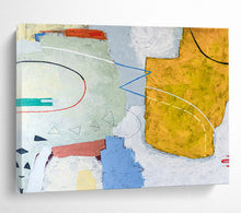Load image into Gallery viewer, Hand - painted Extensive Soft - Hued Geometric Abstract Acrylic Art for Serene Bedrooms LargeART1809
