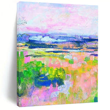 Load image into Gallery viewer, “Pastel Landscape Dreams” Abstract Impressionist - Inspired Painting on Canvas, Cheerful Scenic Art DKH934
