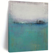 Load image into Gallery viewer, Muted Coastal Abstract Acrylic Art - Great for Scandinavian - inspired Bedroom &amp; Relaxing Spa LargeART0636
