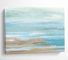 Load image into Gallery viewer, Soft Blue - Green Coastal Abstract Painting On Canvas DKH421
