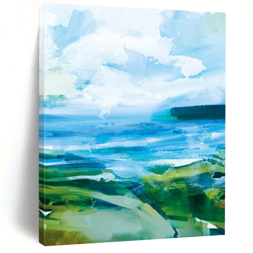 Seaside Hues Blend – Blues, Greens, Whites for Coastal Abstraction DTP183