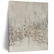 Load image into Gallery viewer, Monumental Textured Gray Abstract Acrylic for Industrial - Style Loft LargeART0270
