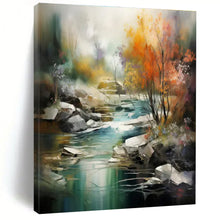 Load image into Gallery viewer, Vibrant River Landscape Art for Living Room &amp; Spa Retreat LargeART0832
