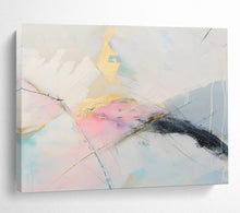 Load image into Gallery viewer, Gold - Accented Abstract Painting with Soft Colors DKH479
