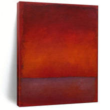 Load image into Gallery viewer, Red &amp; Orange Abstract Gradient Painting, Ideal for Warm - Toned Living Room &amp; Cozy Fireplace Nook LargeART1946
