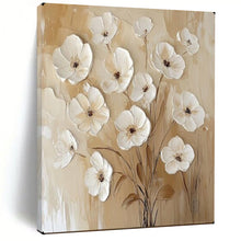 Load image into Gallery viewer, Abstract Painting 3D Textured White Flower Art for Hallway &amp; Nursery Decor LargeART2155
