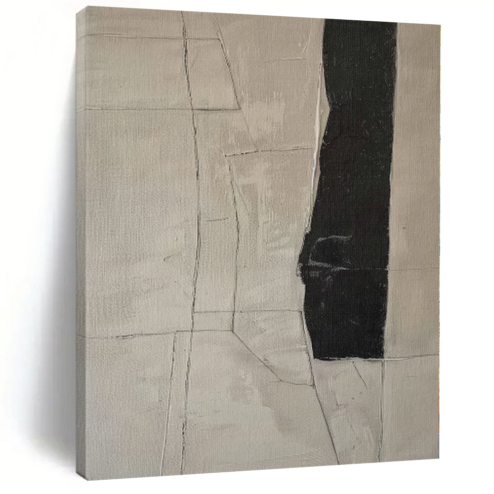 Substantial Geometric Line Abstract Acrylic for Contemporary Hallway LargeART0269