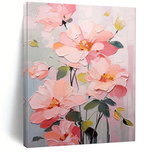 Load image into Gallery viewer, Soft Pink Floral Abstract Painting, Suited for Feminine Boudoir &amp; Calming Yoga Studio LargeART1905
