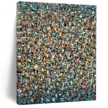 Load image into Gallery viewer, Multicolored Pointillism Abstract Creation - Fits Creative Studio &amp; Lounge Area LargeART2348
