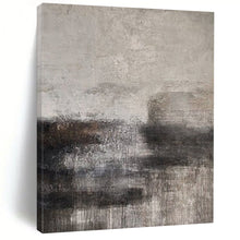 Load image into Gallery viewer, Grey - Black Mood Abstract Acrylic Art, Perfect for Cinema Room &amp; Library Walls LargeART0982
