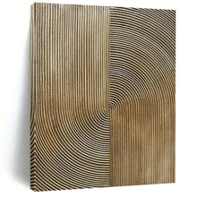 Load image into Gallery viewer, Golden Curved Lines Art for Luxury Hotel Lobby &amp; Modern Art - Lover’s Bedroom LargeART0885
