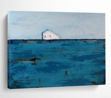 Load image into Gallery viewer, Minimalist Coastal Abstract Painting for Beach House &amp; Serene Office DKH217
