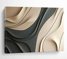 Load image into Gallery viewer, 3D Curved Forms Abstract Painting (Neutral Tones) DKH523
