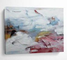 Load image into Gallery viewer, Soft - Hued Abstract Composition for Minimalist Bedroom &amp; Calm Meditation Space DKH163
