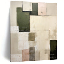 Load image into Gallery viewer, Oversized Neutral - Toned Geometric Abstract Art for Bedroom &amp; Hotel Suite LargeART0395
