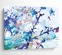 Load image into Gallery viewer, Colorful Floral Abstract Splash Acrylic painting DLZ147
