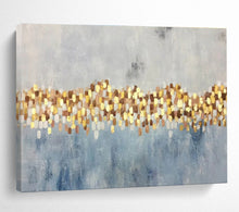 Load image into Gallery viewer, Gilded Abstract Stripes Art for Luxury Dining Room &amp; Elegant Entryway DKH164
